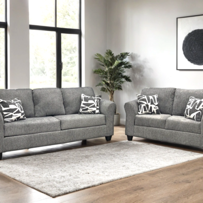 210 GRAY - 2PC Sofa and Loveseat Set